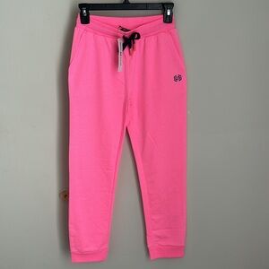 Vibrant Pink Kids Jogger Sweatpants